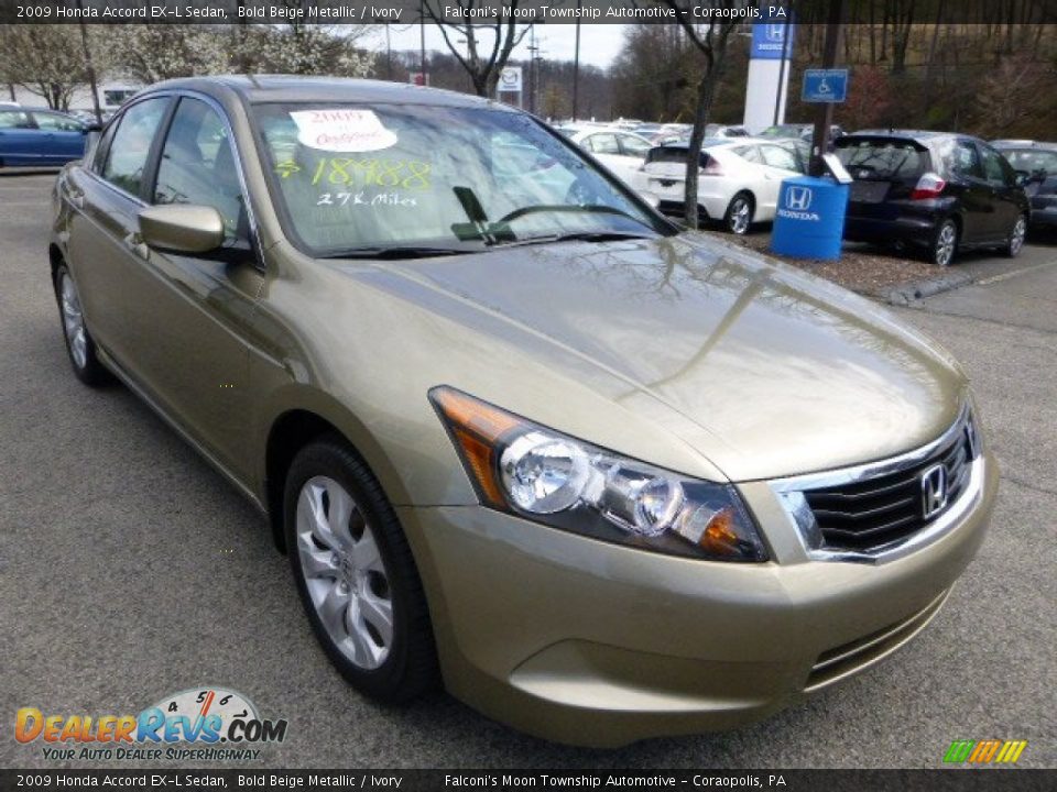 Front 3/4 View of 2009 Honda Accord EX-L Sedan Photo #7