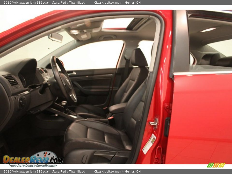 2010 Volkswagen Jetta SE Sedan Salsa Red / Titan Black Photo #5
