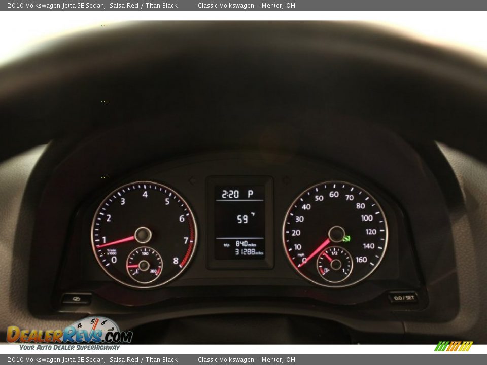 2010 Volkswagen Jetta SE Sedan Gauges Photo #8