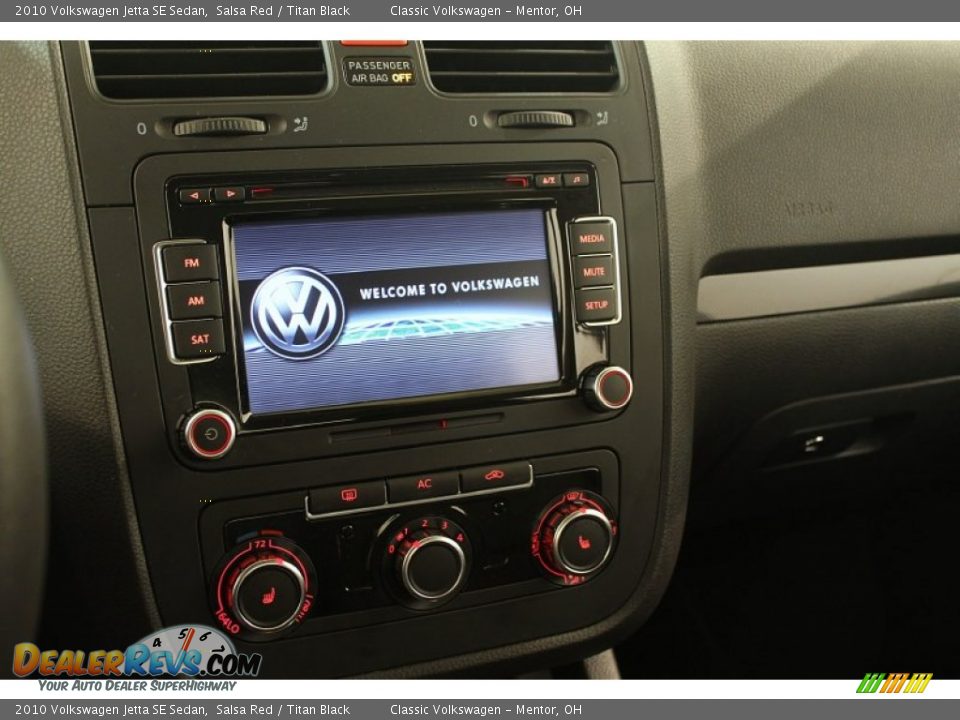 2010 Volkswagen Jetta SE Sedan Salsa Red / Titan Black Photo #9