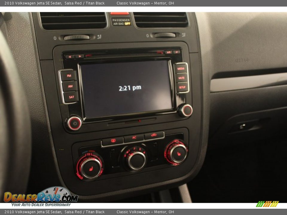2010 Volkswagen Jetta SE Sedan Salsa Red / Titan Black Photo #10