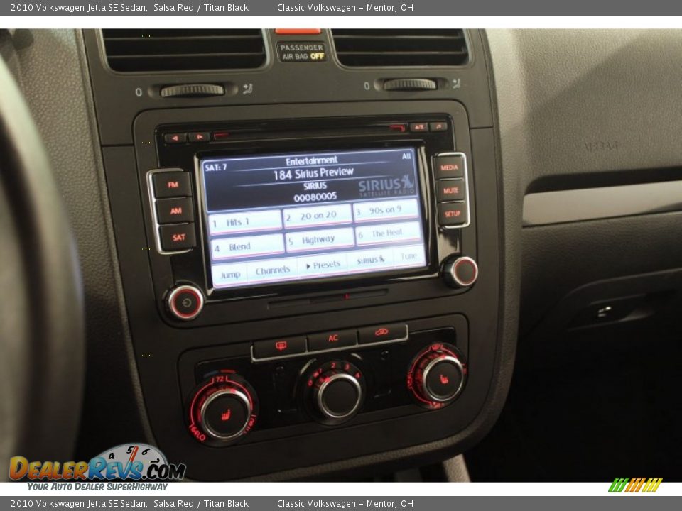 2010 Volkswagen Jetta SE Sedan Salsa Red / Titan Black Photo #13