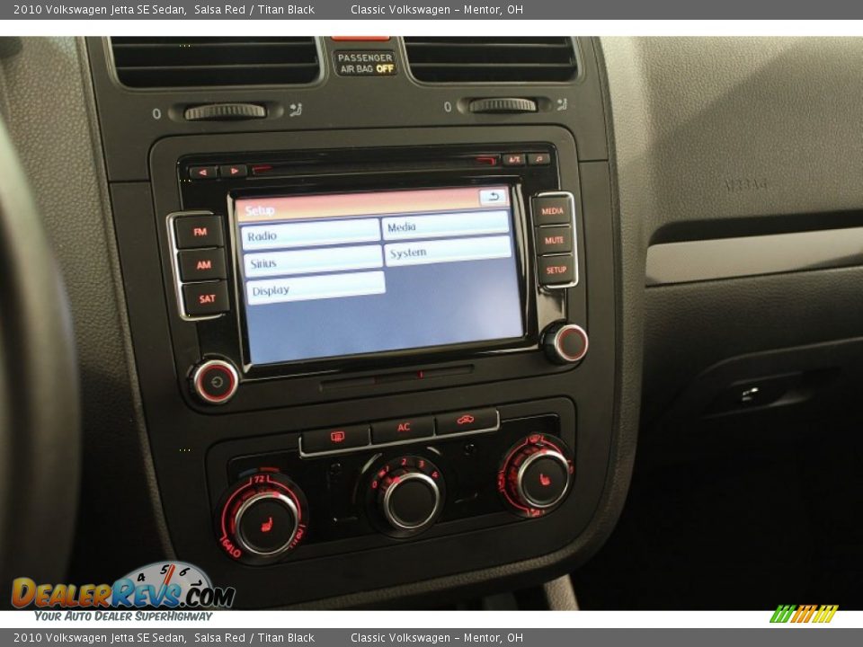 2010 Volkswagen Jetta SE Sedan Salsa Red / Titan Black Photo #14