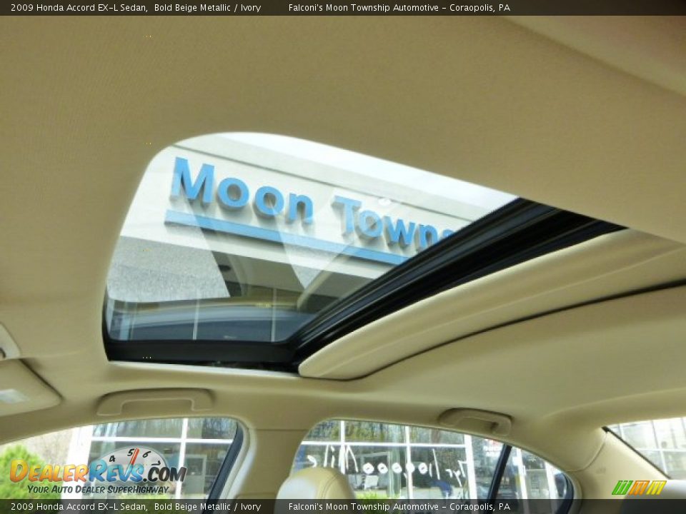 2009 Honda Accord EX-L Sedan Bold Beige Metallic / Ivory Photo #21