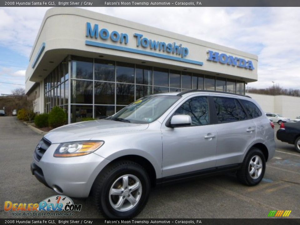 2008 Hyundai Santa Fe GLS Bright Silver / Gray Photo #1