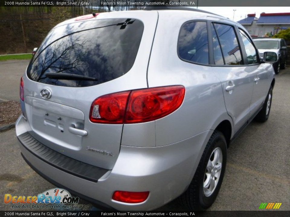 2008 Hyundai Santa Fe GLS Bright Silver / Gray Photo #5