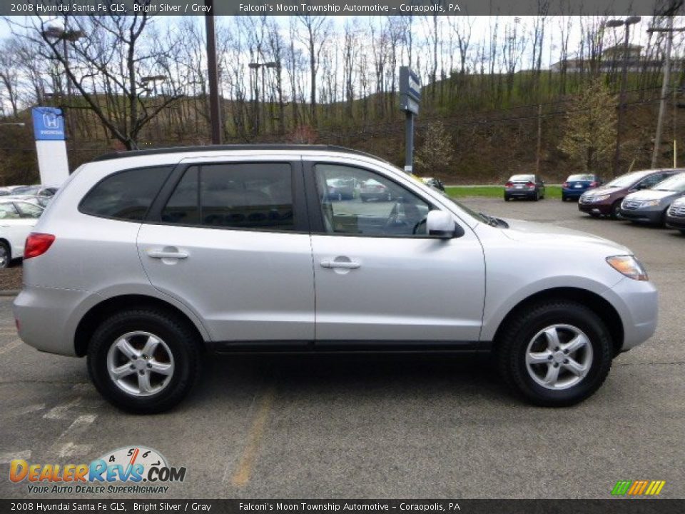 2008 Hyundai Santa Fe GLS Bright Silver / Gray Photo #6