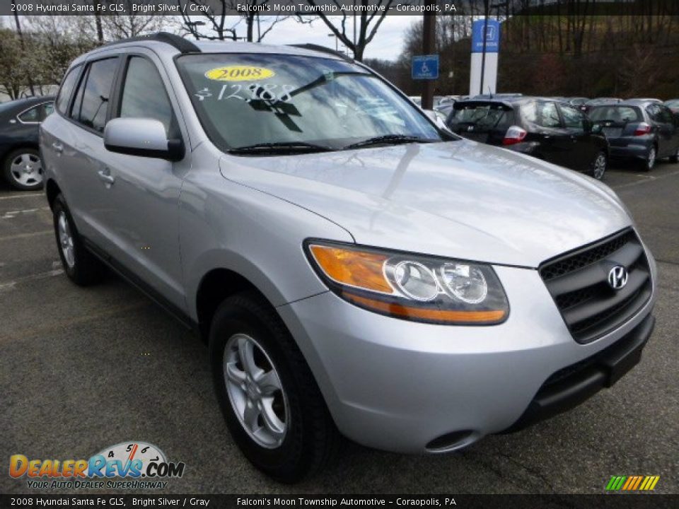 2008 Hyundai Santa Fe GLS Bright Silver / Gray Photo #7