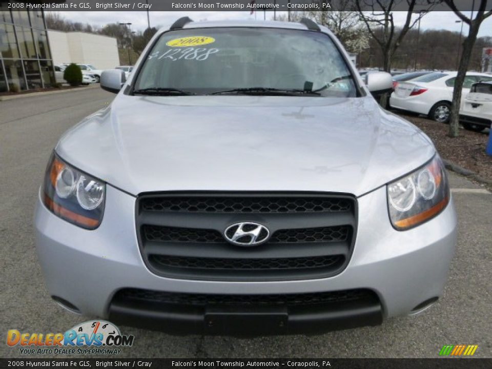 2008 Hyundai Santa Fe GLS Bright Silver / Gray Photo #8