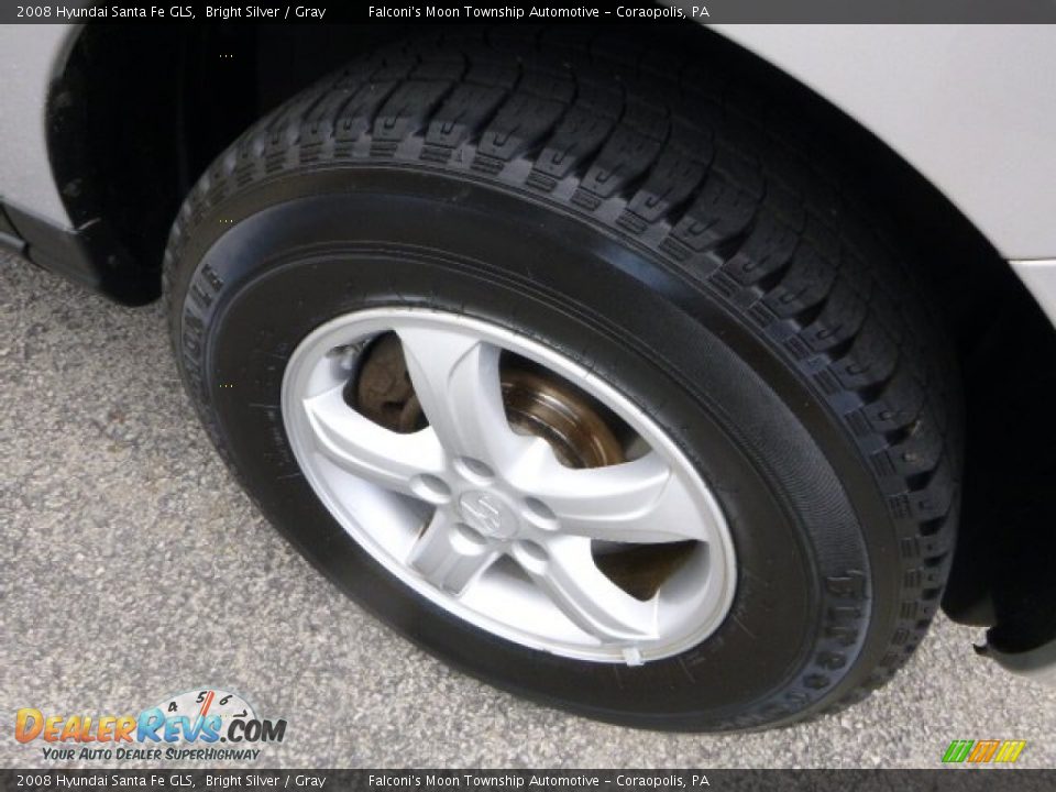 2008 Hyundai Santa Fe GLS Bright Silver / Gray Photo #9
