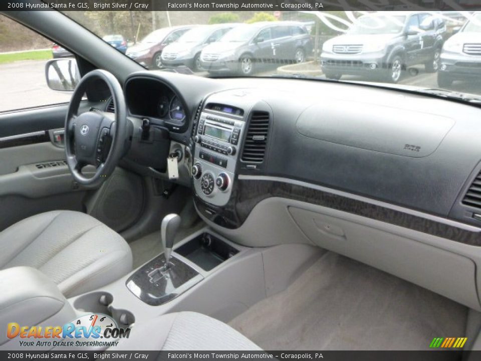 2008 Hyundai Santa Fe GLS Bright Silver / Gray Photo #11