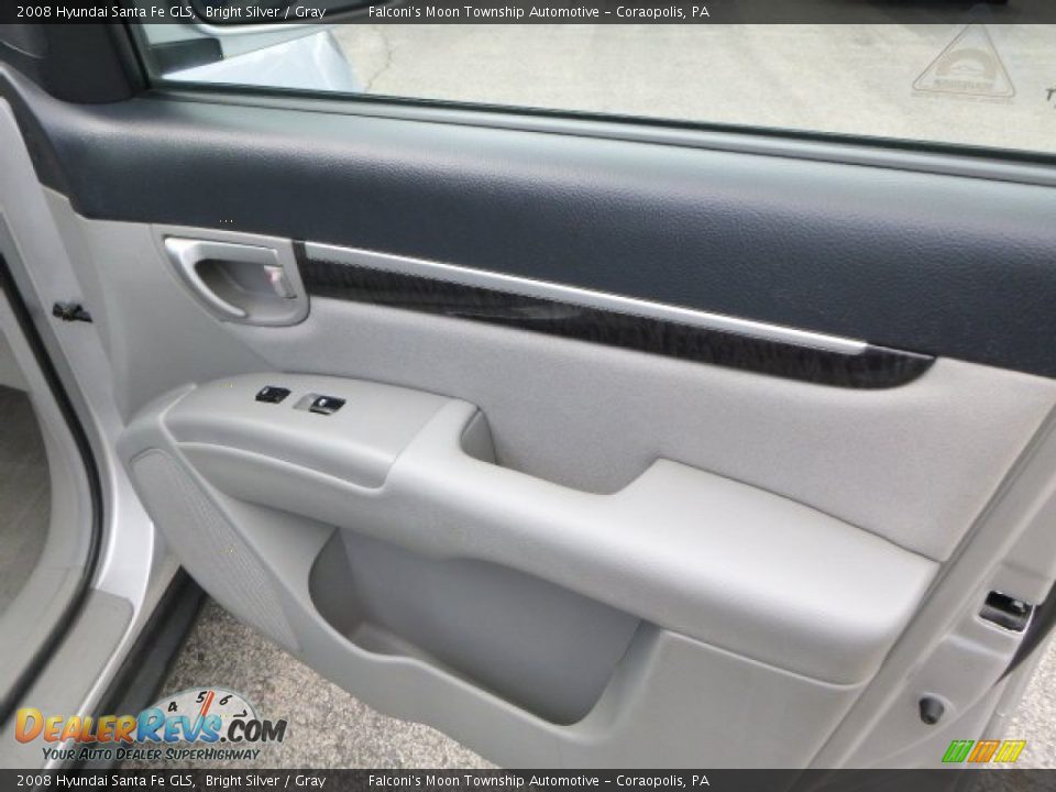 2008 Hyundai Santa Fe GLS Bright Silver / Gray Photo #12