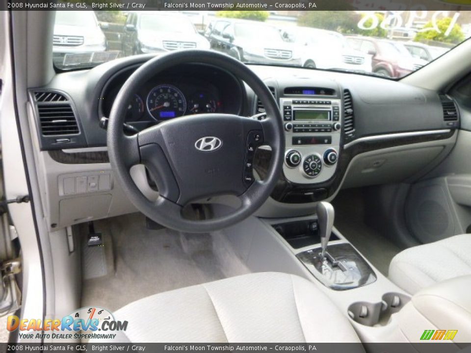 2008 Hyundai Santa Fe GLS Bright Silver / Gray Photo #17