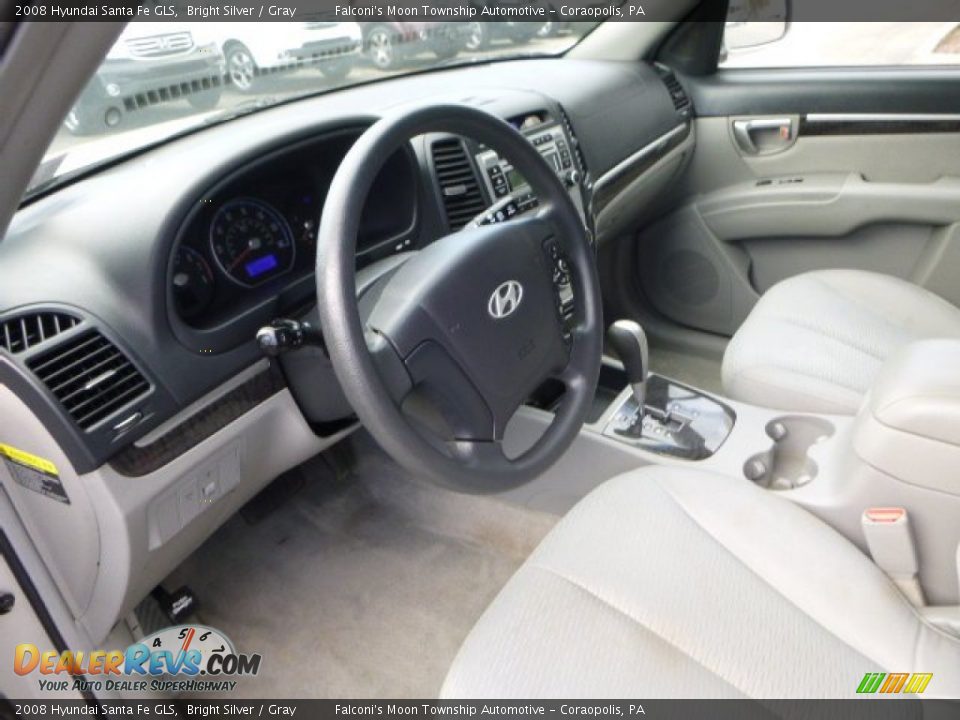 2008 Hyundai Santa Fe GLS Bright Silver / Gray Photo #20
