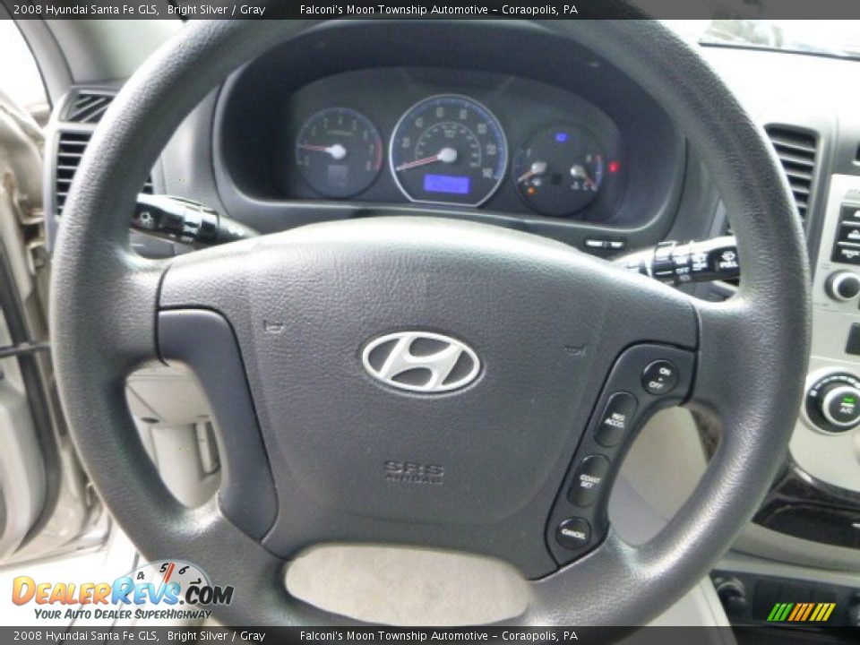 2008 Hyundai Santa Fe GLS Bright Silver / Gray Photo #22