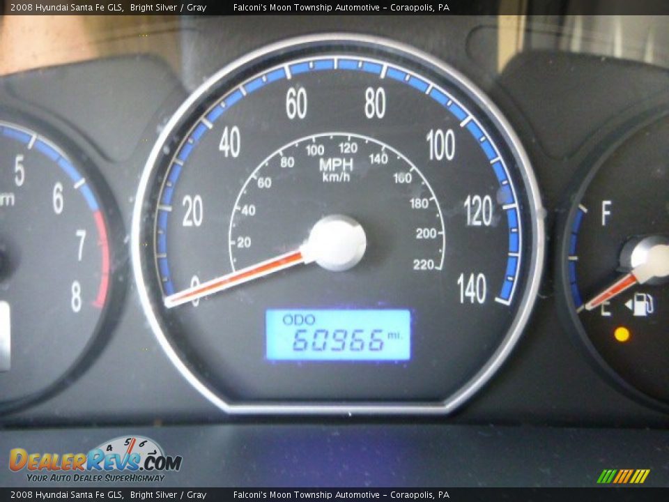 2008 Hyundai Santa Fe GLS Bright Silver / Gray Photo #24