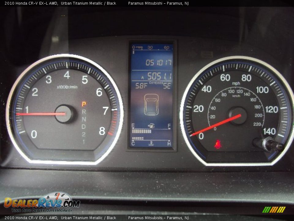 2010 Honda CR-V EX-L AWD Urban Titanium Metallic / Black Photo #22