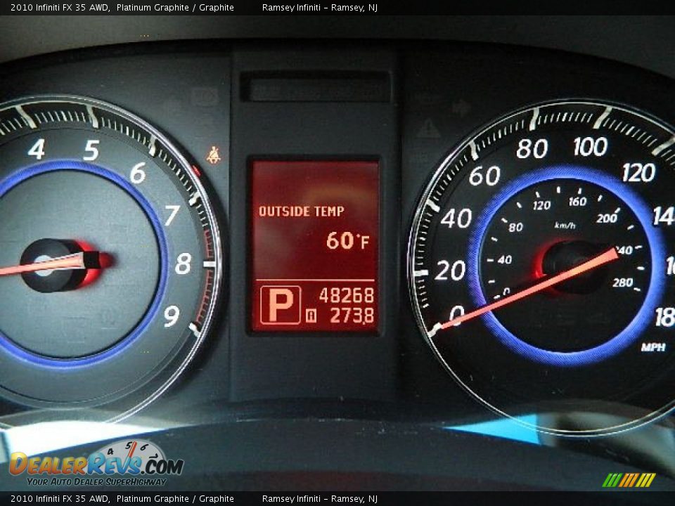 2010 Infiniti FX 35 AWD Platinum Graphite / Graphite Photo #18