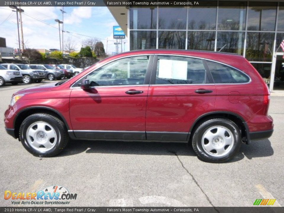 2010 Honda CR-V LX AWD Tango Red Pearl / Gray Photo #2