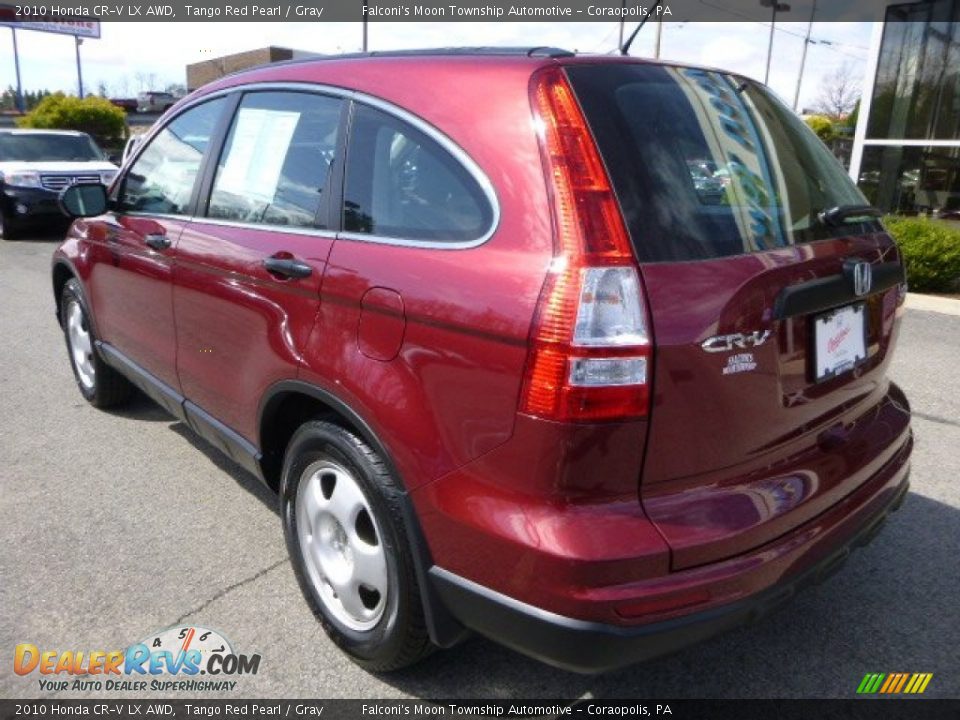 2010 Honda CR-V LX AWD Tango Red Pearl / Gray Photo #3