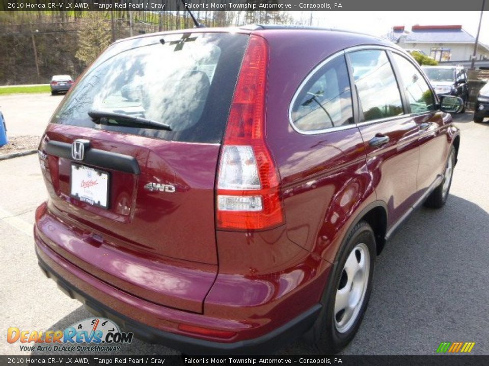 2010 Honda CR-V LX AWD Tango Red Pearl / Gray Photo #5