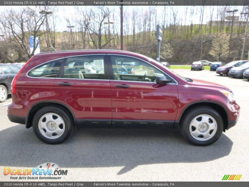 2010 Honda CR-V LX AWD Tango Red Pearl / Gray Photo #6