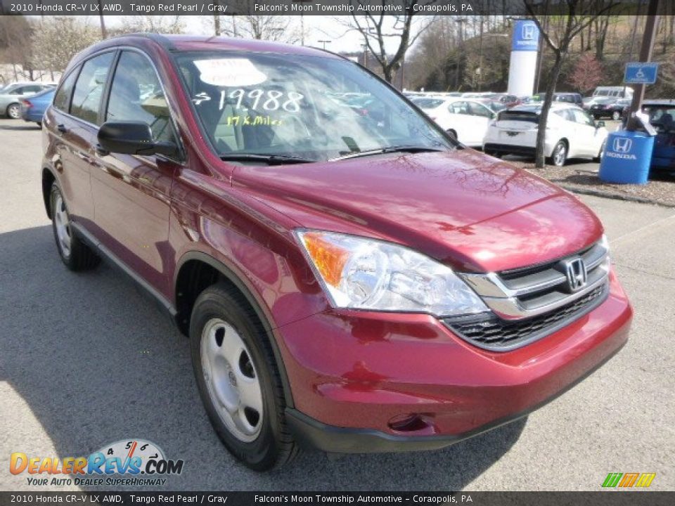 2010 Honda CR-V LX AWD Tango Red Pearl / Gray Photo #7
