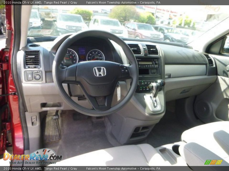2010 Honda CR-V LX AWD Tango Red Pearl / Gray Photo #17