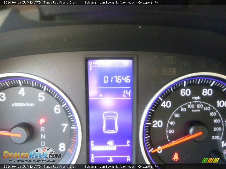 2010 Honda CR-V LX AWD Tango Red Pearl / Gray Photo #24