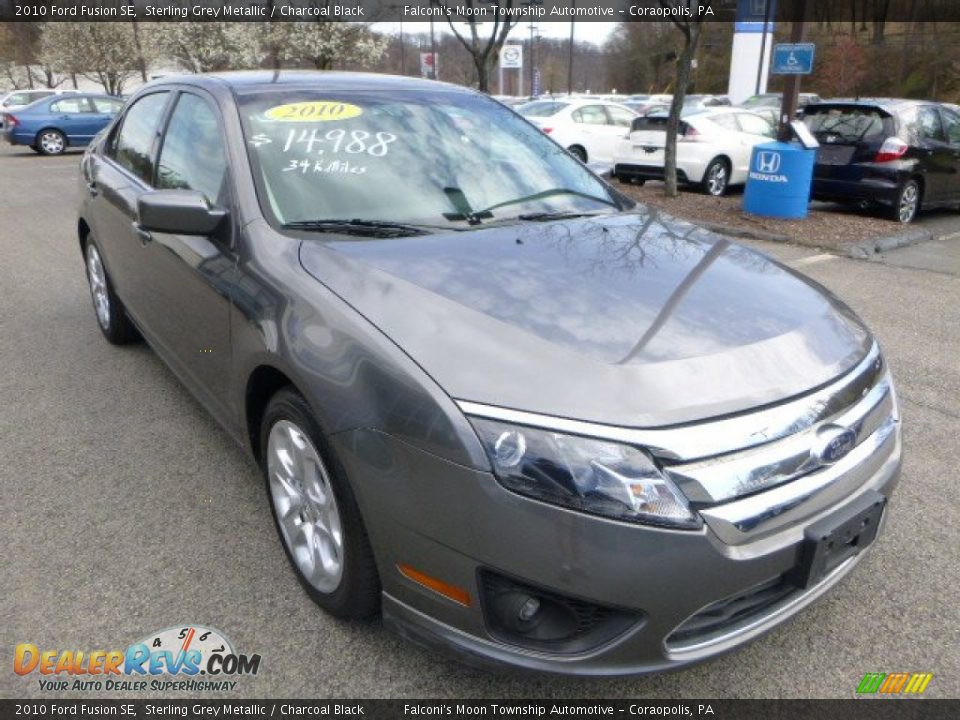 2010 Ford Fusion SE Sterling Grey Metallic / Charcoal Black Photo #7