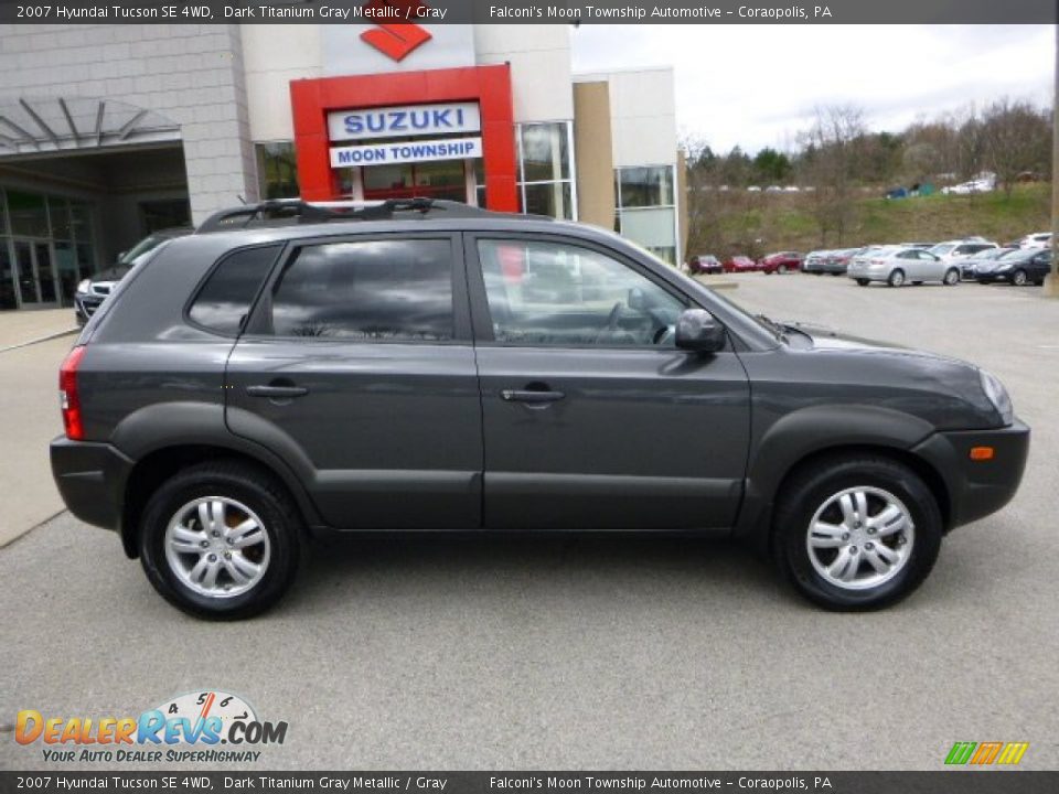 2007 Hyundai Tucson SE 4WD Dark Titanium Gray Metallic / Gray Photo #2