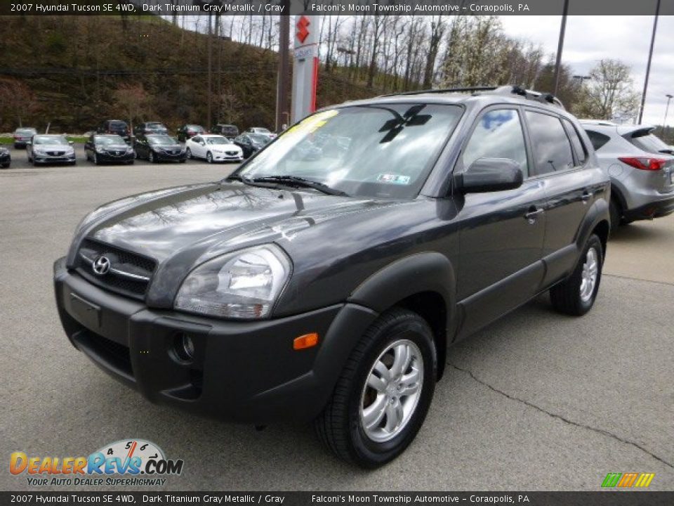 2007 Hyundai Tucson SE 4WD Dark Titanium Gray Metallic / Gray Photo #7