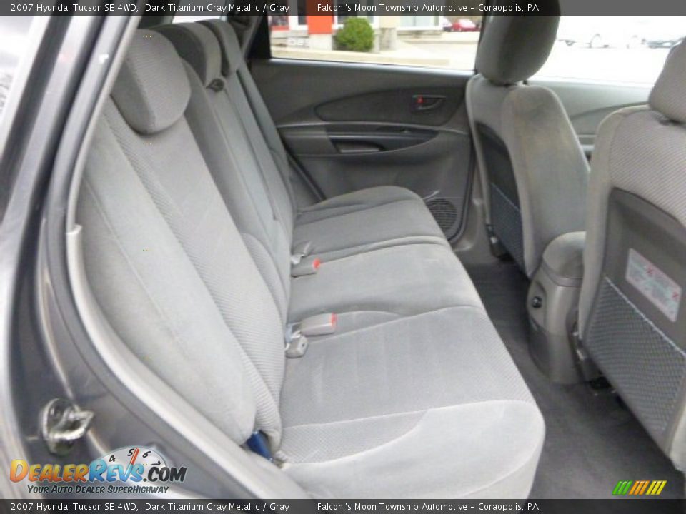 2007 Hyundai Tucson SE 4WD Dark Titanium Gray Metallic / Gray Photo #13