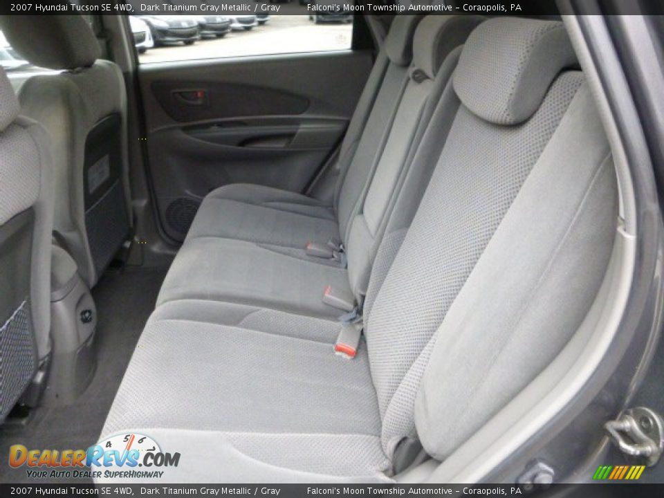 2007 Hyundai Tucson SE 4WD Dark Titanium Gray Metallic / Gray Photo #16
