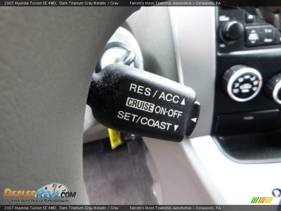 2007 Hyundai Tucson SE 4WD Dark Titanium Gray Metallic / Gray Photo #22