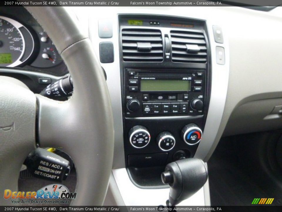2007 Hyundai Tucson SE 4WD Dark Titanium Gray Metallic / Gray Photo #23