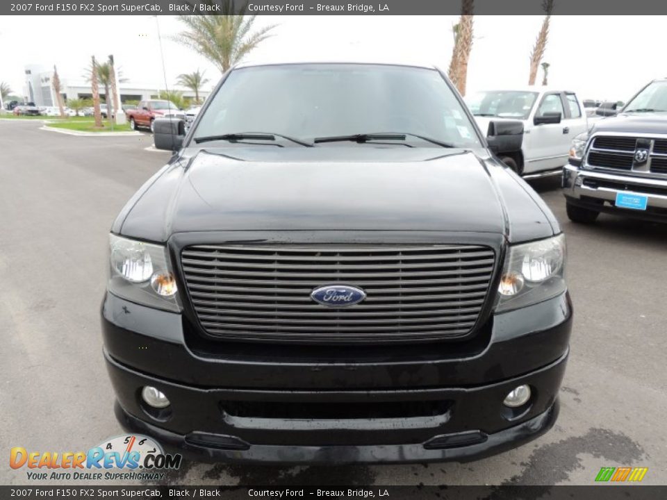 2007 Ford F150 FX2 Sport SuperCab Black / Black Photo #2