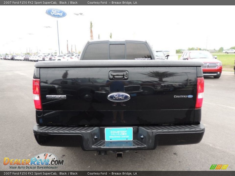 2007 Ford F150 FX2 Sport SuperCab Black / Black Photo #3