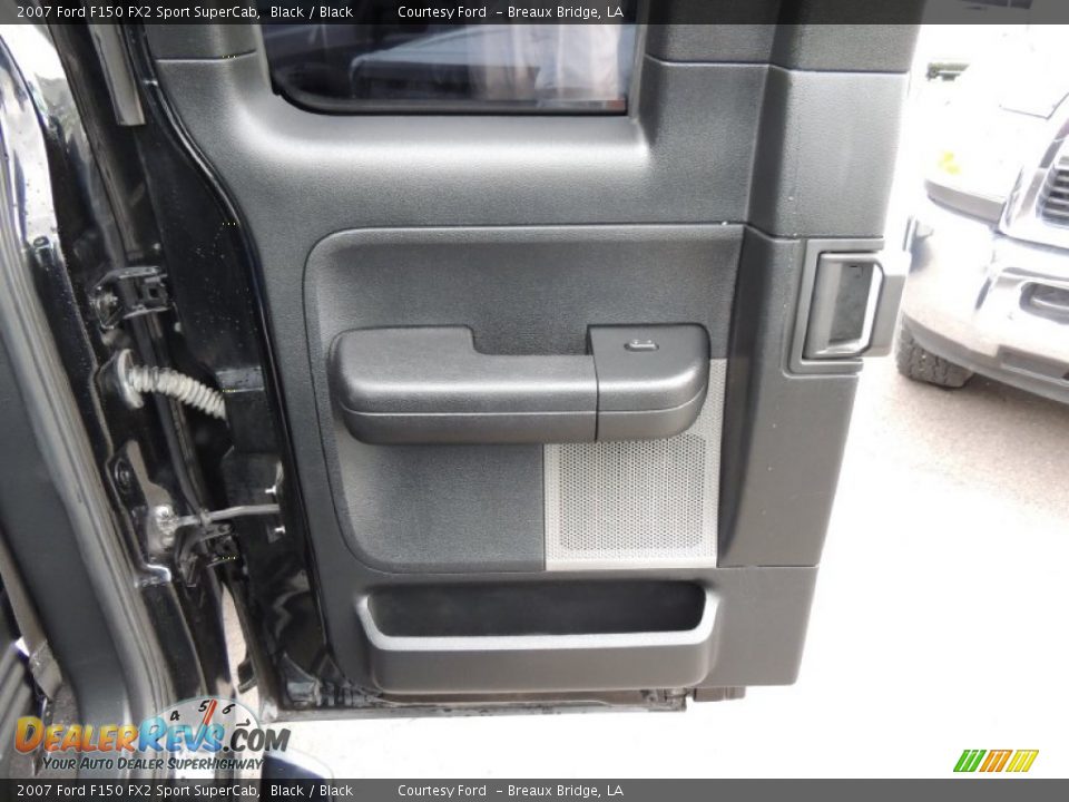 2007 Ford F150 FX2 Sport SuperCab Black / Black Photo #10