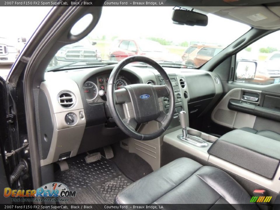 Black Interior - 2007 Ford F150 FX2 Sport SuperCab Photo #11