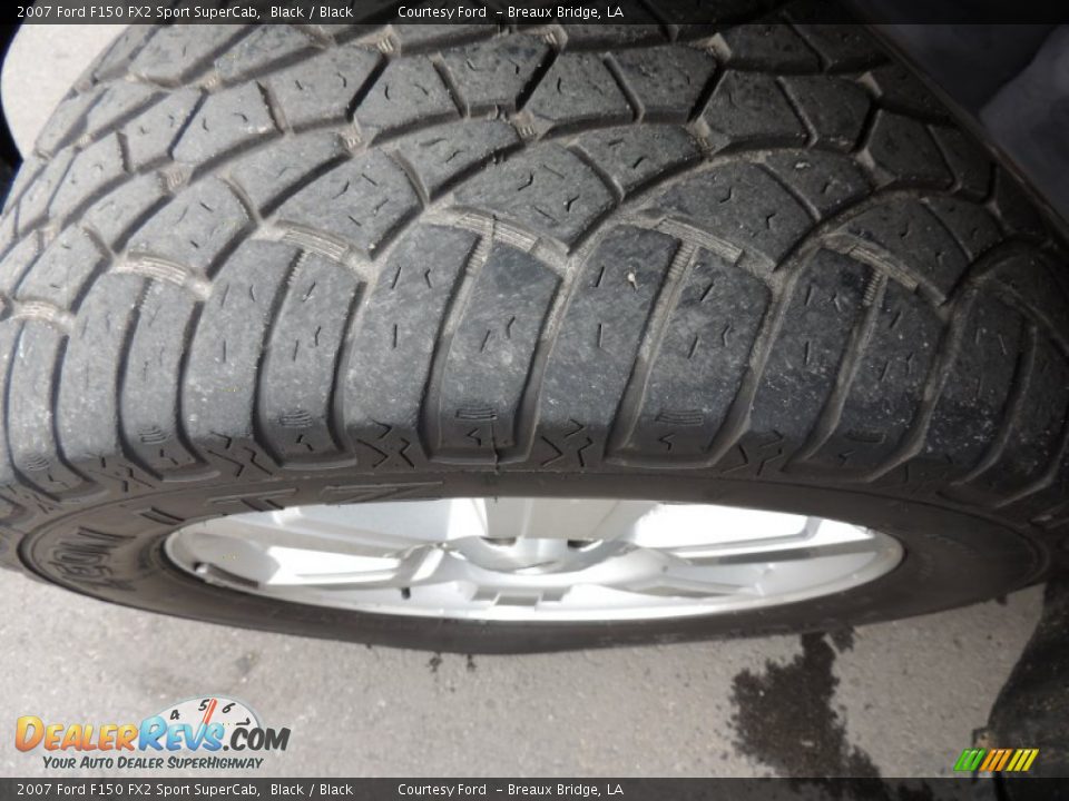 2007 Ford F150 FX2 Sport SuperCab Black / Black Photo #23