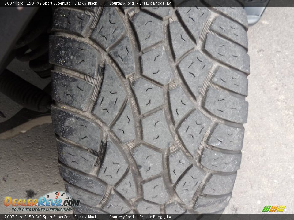 2007 Ford F150 FX2 Sport SuperCab Black / Black Photo #24