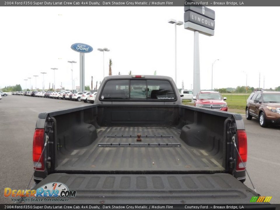 2004 Ford F350 Super Duty Lariat Crew Cab 4x4 Dually Dark Shadow Grey Metallic / Medium Flint Photo #4