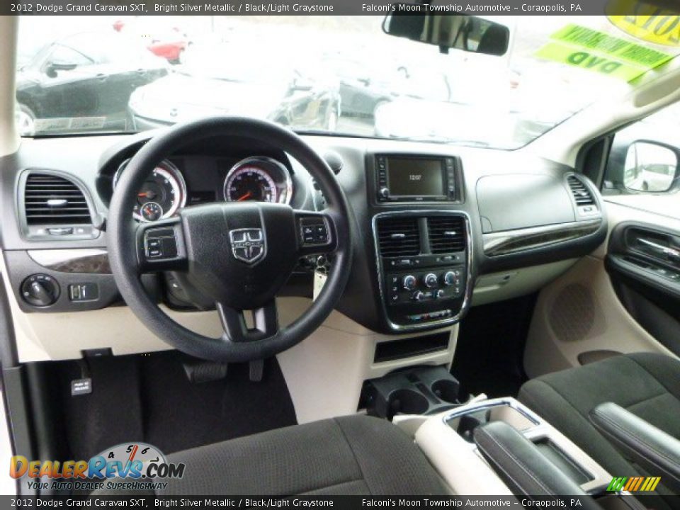 2012 Dodge Grand Caravan SXT Bright Silver Metallic / Black/Light Graystone Photo #17