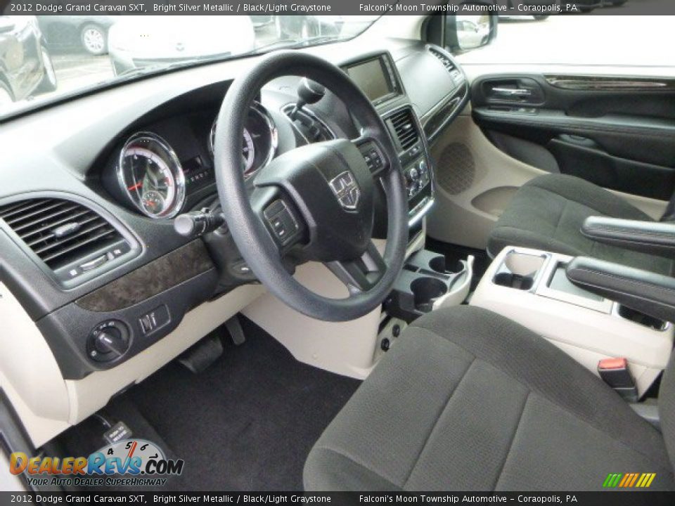 2012 Dodge Grand Caravan SXT Bright Silver Metallic / Black/Light Graystone Photo #20
