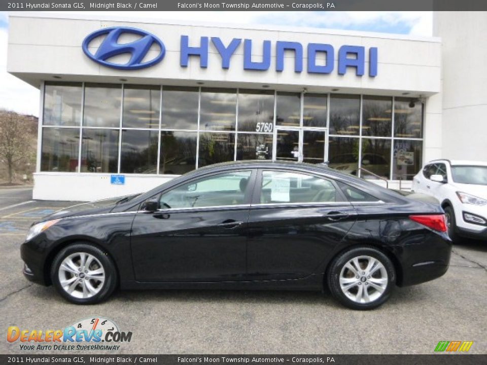 2011 Hyundai Sonata GLS Midnight Black / Camel Photo #1