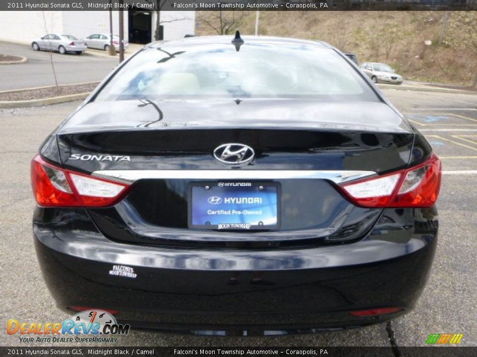2011 Hyundai Sonata GLS Midnight Black / Camel Photo #3
