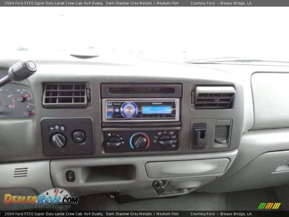 2004 Ford F350 Super Duty Lariat Crew Cab 4x4 Dually Dark Shadow Grey Metallic / Medium Flint Photo #17