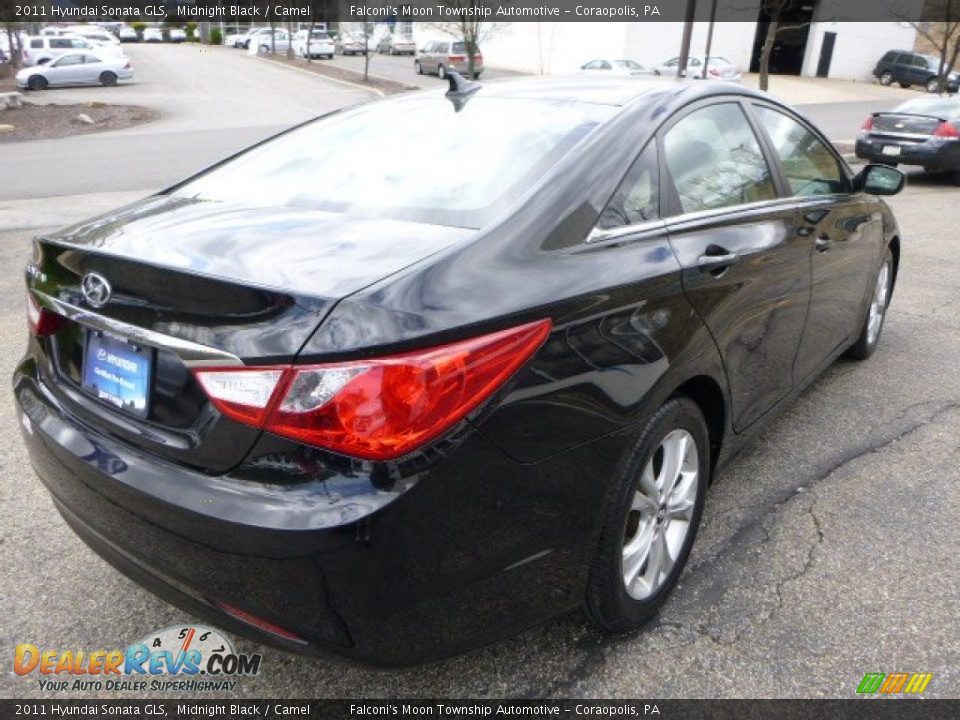 2011 Hyundai Sonata GLS Midnight Black / Camel Photo #4