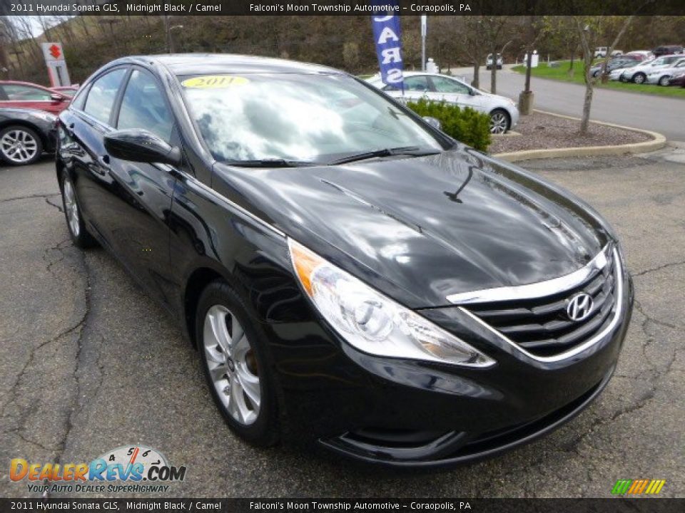 2011 Hyundai Sonata GLS Midnight Black / Camel Photo #6